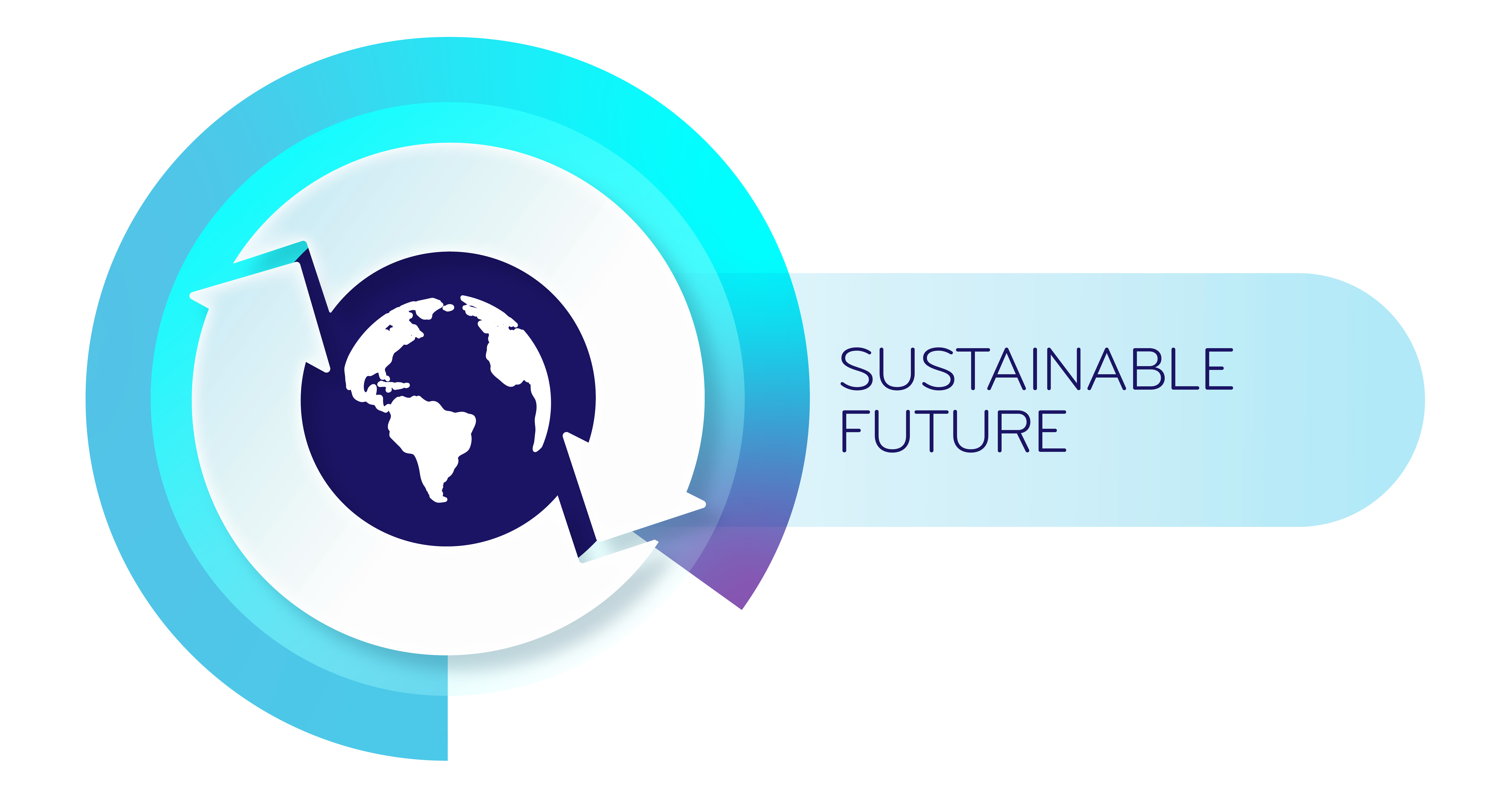 Sustainable future theme logo